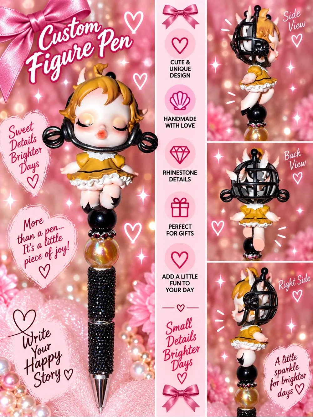 POP MART Skullpanda Image Of Reality Series The Soar Skull panda custom pen